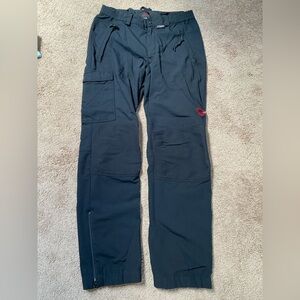 Mammut Men's Black Cargo Pants with Red Logo